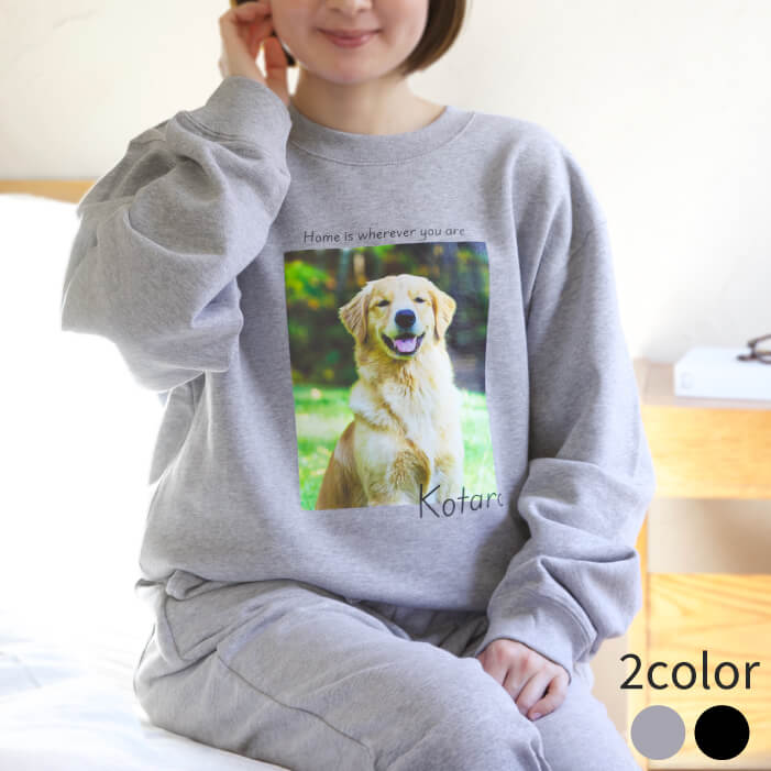 スウェット上下セット スクエアデザイン