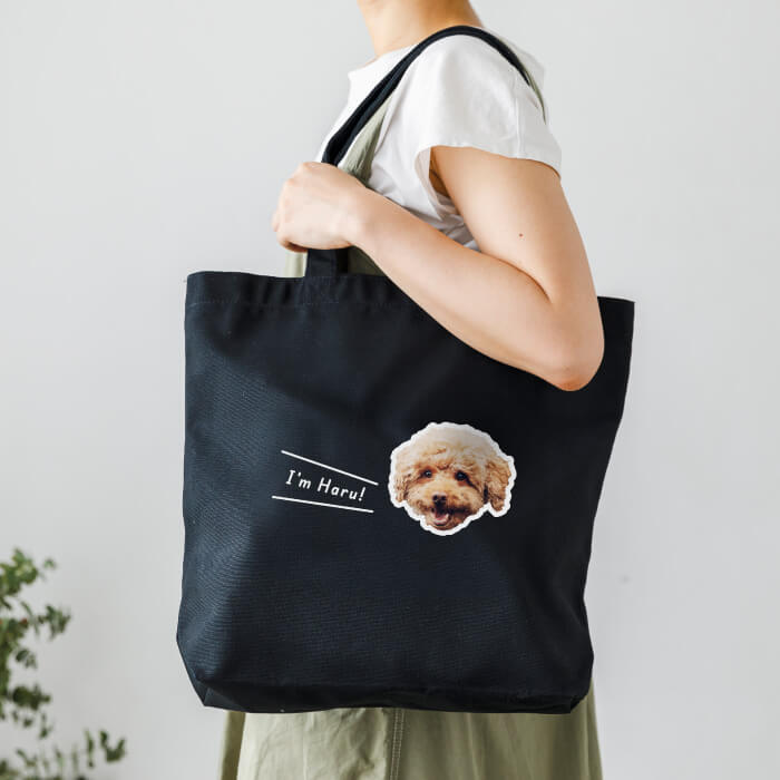 トートバッグ ふちどりデザイン