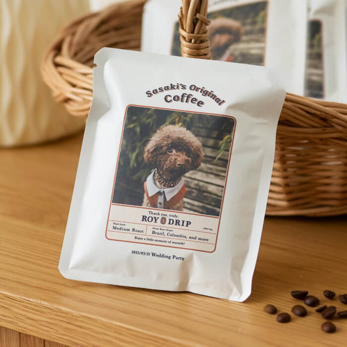 コーヒードリップバッグ　珈琲ラベルデザイン