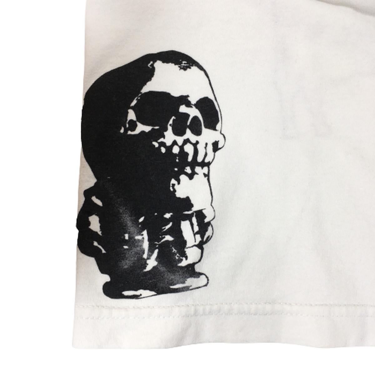クロムハーツ ポケットTシャツ フォティ スカル バックプリント FOTI T-SHRT S/S TEE WHITE ホワイト 白 半袖 国内正規 JPタグ L画像