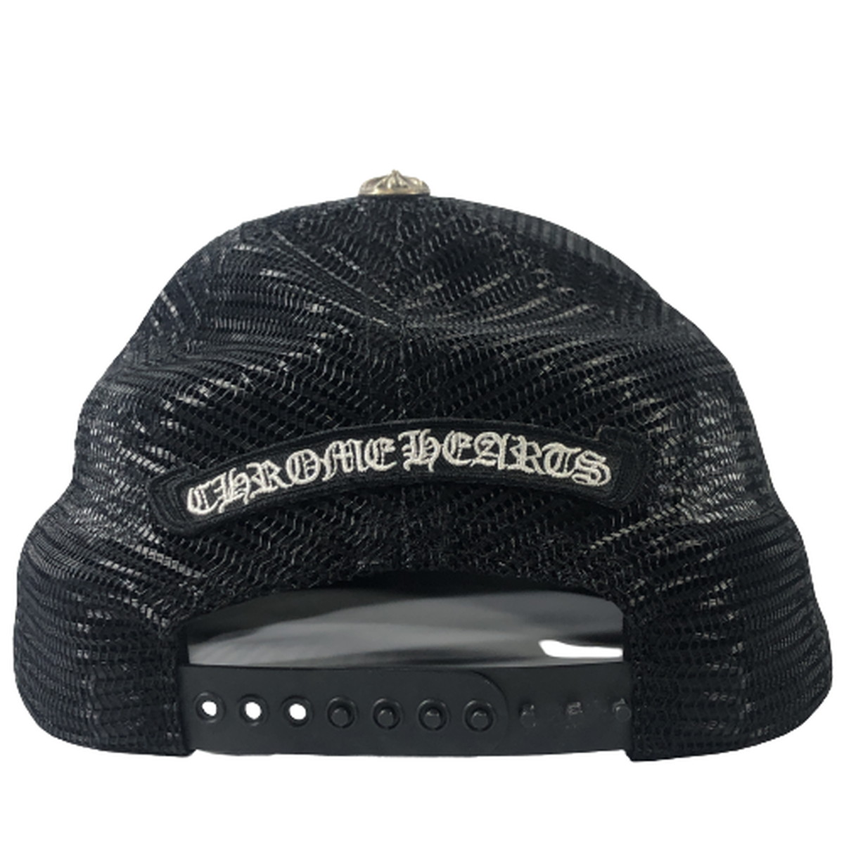 クロムハーツ CHROME HEARTS キャップ トラッカー メッシュ CHプラス PRINTED TRUCKER CAP 黒 帽子 の画像