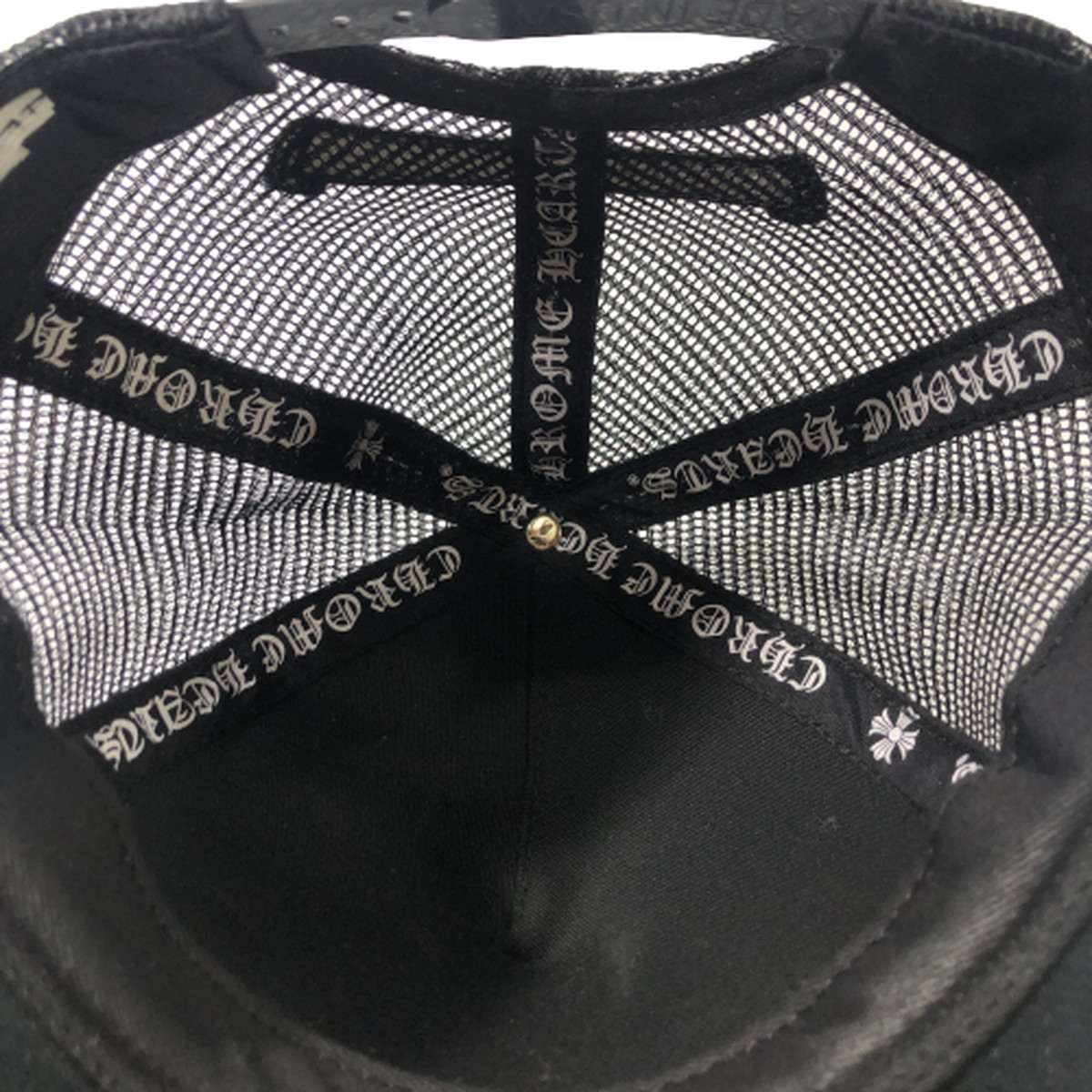 クロムハーツ CHROME HEARTS キャップ トラッカー メッシュ CHプラス PRINTED TRUCKER CAP 黒 帽子 の画像