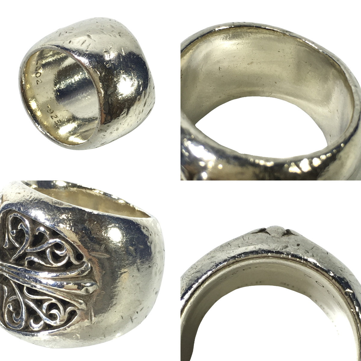 CHROME HEARTS クロムハーツ リング クラシックオーバルクロス シルバーリング CLASSIC OVAL RING CROSS CRS 指輪 22号の画像