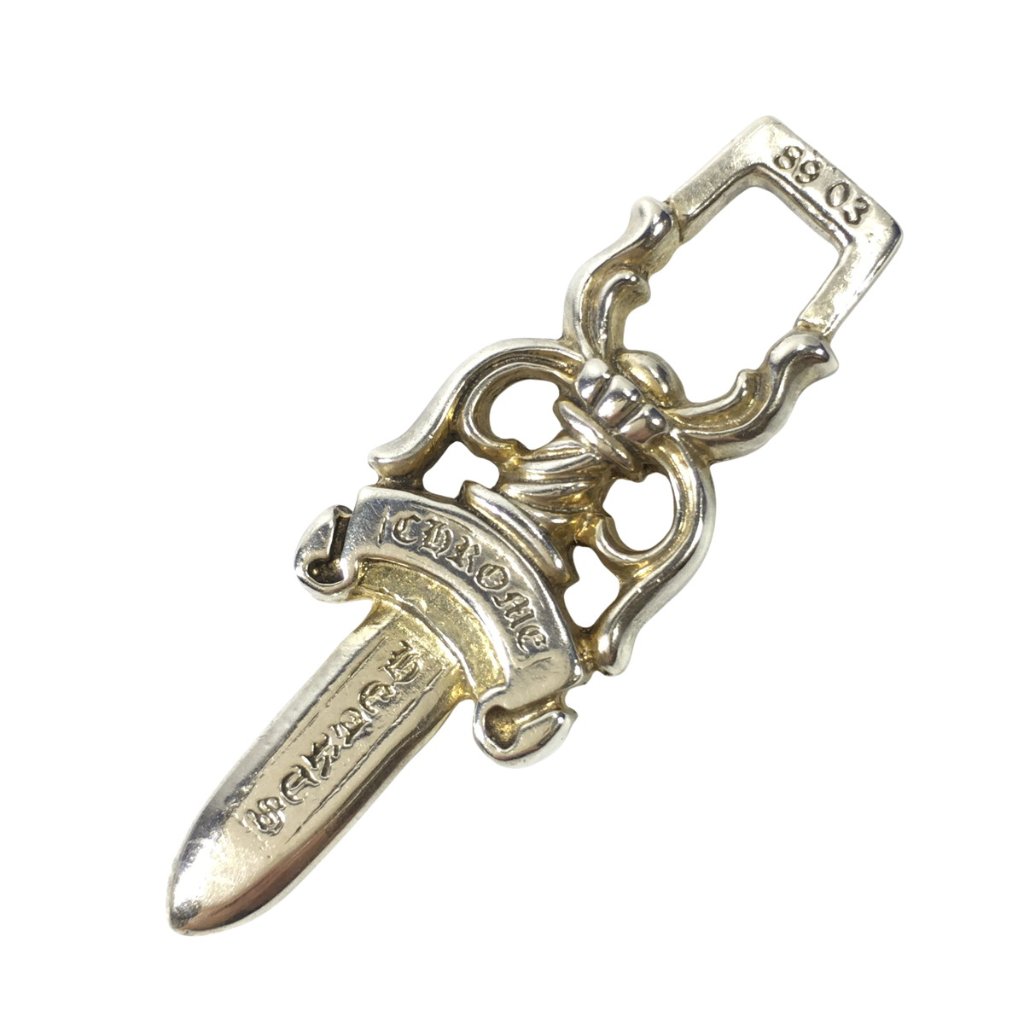 CHROME HEARTS クロムハーツ ネックレス ダガー ペンダント #10 現行 DAGGER PENDANT DGGR トップ シルバー の画像