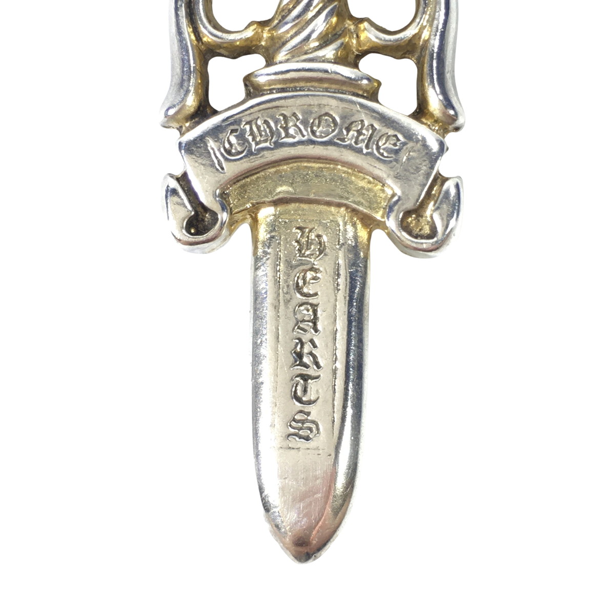 CHROME HEARTS クロムハーツ ネックレス ダガー ペンダント #10 現行 DAGGER PENDANT DGGR トップ シルバー の画像