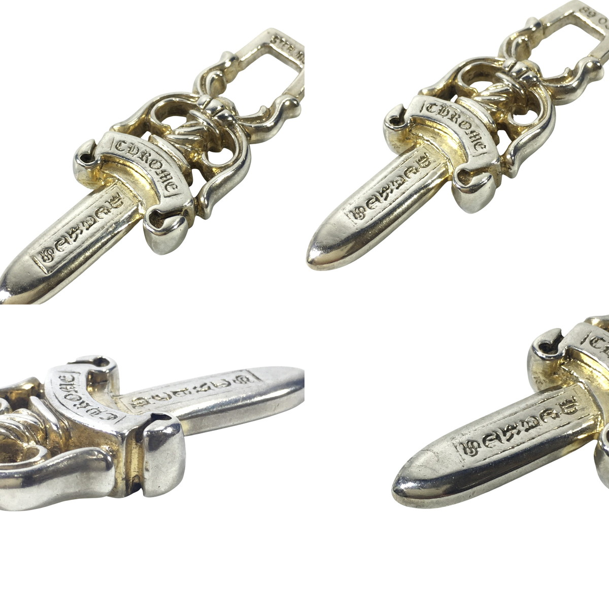 CHROME HEARTS クロムハーツ ネックレス ダガー ペンダント #10 現行 DAGGER PENDANT DGGR トップ シルバー の画像