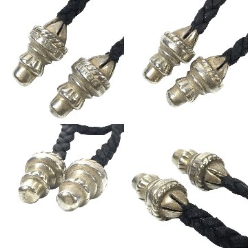 CHROME HEARTS クロムハーツ ネックレス CHクロス ペンダント スモール レザーブレイド ボロチップ 105cmの画像