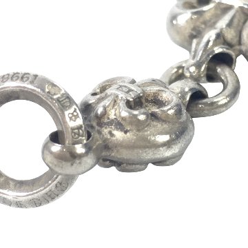 CHROME HEARTS クロムハーツ ネックレス 1ボールBSフレアチャーム 1BALL BS FLEUR CHARM 1B FLR ペンダント トップ シルバー の画像