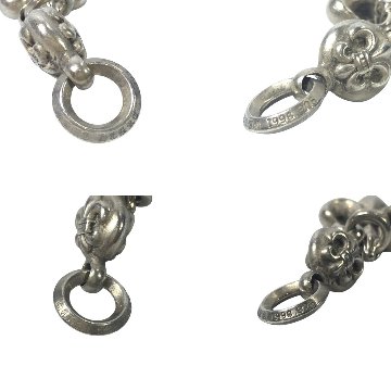 CHROME HEARTS クロムハーツ ネックレス 1ボールBSフレアチャーム 1BALL BS FLEUR CHARM 1B FLR ペンダント トップ シルバー の画像