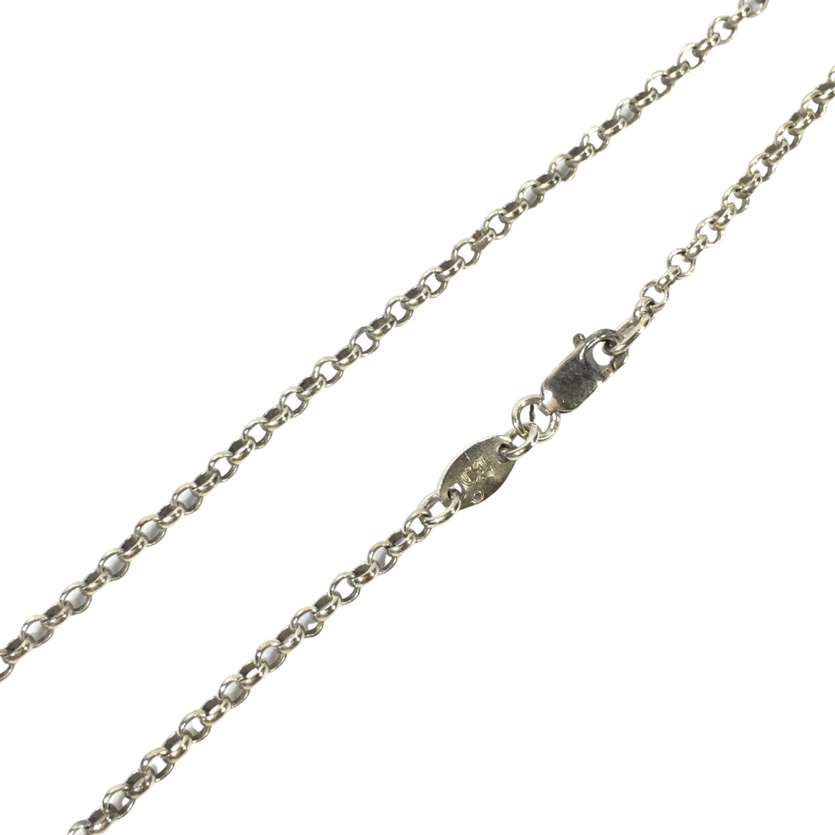 CHROME HEARTS クロムハーツ ネックレス ネックロールチェーン  シルバー ペンダント トップ  NECKCHAIN R18 18インチ 47cmの画像