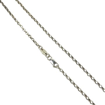 CHROME HEARTS クロムハーツ ネックレス ネックロールチェーン  シルバー ペンダント トップ  NECKCHAIN R18 18インチ 47cmの画像