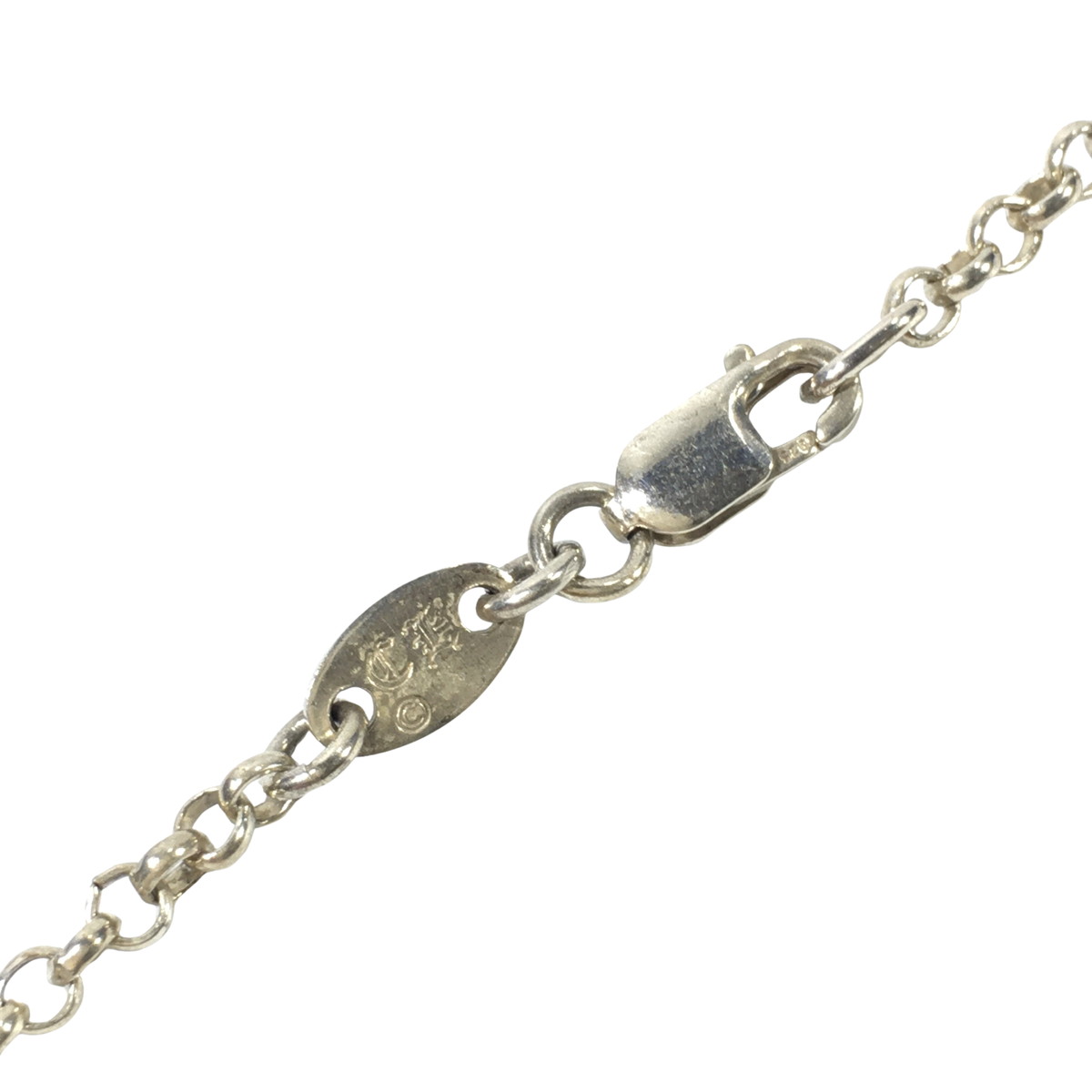 CHROME HEARTS クロムハーツ ネックレス ネックロールチェーン  シルバー ペンダント トップ  NECKCHAIN R18 18インチ 46cmの画像