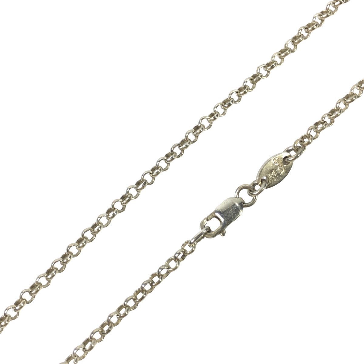 CHROME HEARTS クロムハーツ ネックレス ネックロールチェーン  シルバー ペンダント トップ  NECKCHAIN R18 18インチ 46cmの画像