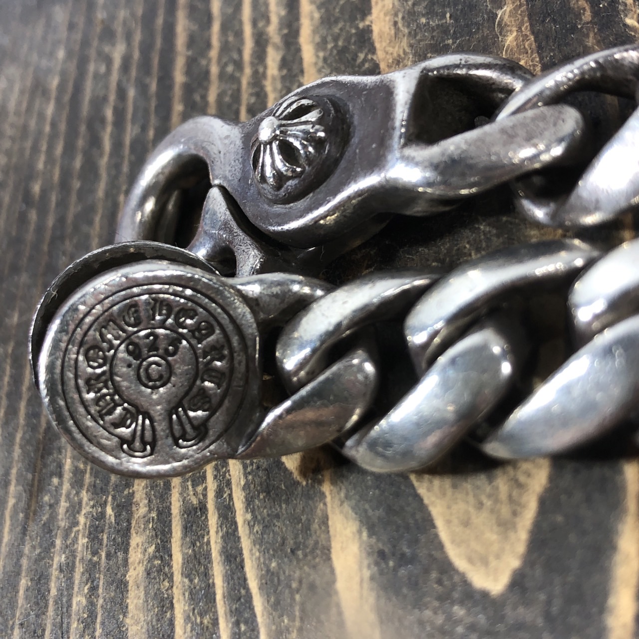 CHROME HEARTS クロムハーツ クラシックリンククリップ シルバー ブレスレット 原本付属の画像