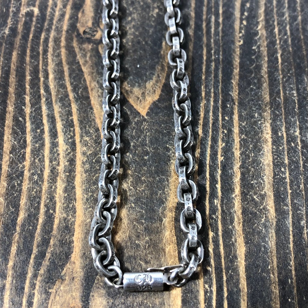 CHROME HEARTS クロムハーツ ネックレス ペーパーチェーン PAPER CHAIN 18 inch 18インチ シルバー 14Kの画像