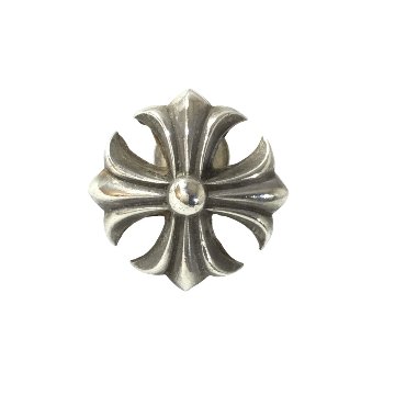 CHROME HEARTS クロムハーツ スタッド ピアス #4 ラージCHプラス カットアウト LRG CH PLS シルバー 原本付属 の画像