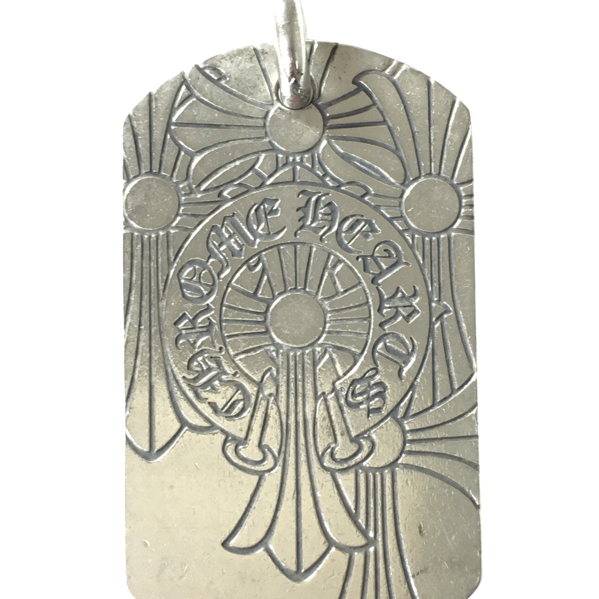 CHROME HEARTS クロムハーツ ネックレス ドッグタグ ゴッドブレス ザ ワールド ラージ DOG TAG GOD BLESS THE WORLD ペンダント の画像