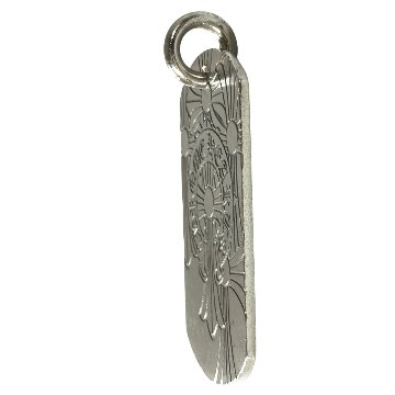 CHROME HEARTS クロムハーツ ネックレス ドッグタグ ゴッドブレス ザ ワールド ラージ DOG TAG GOD BLESS THE WORLD ペンダント の画像