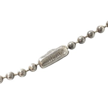 CHROME HEARTS クロムハーツ ネックレス 純正 ボールチェーン シルバー BALL CHAIN PENDANT 30 inch 30インチ 77cmの画像