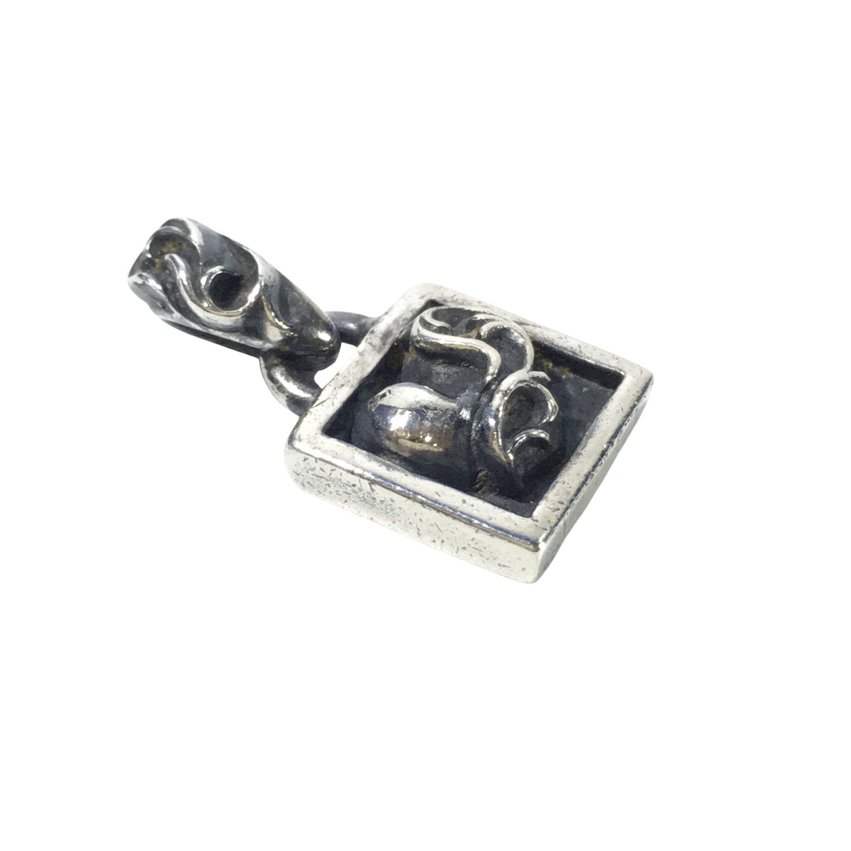 CHROME HEARTS クロムハーツ ネックレス フレームド ハート チャーム ペンダント トップ FRAMED HEART HRT の画像