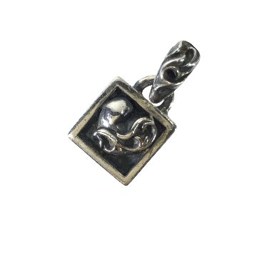 CHROME HEARTS クロムハーツ ネックレス フレームド ハート チャーム ペンダント トップ FRAMED HEART HRT の画像