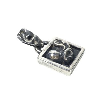 CHROME HEARTS クロムハーツ ネックレス フレームド ハート チャーム ペンダント トップ FRAMED HEART HRT の画像