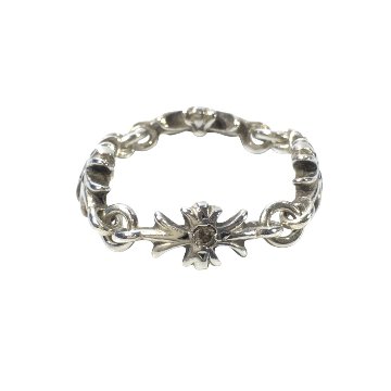CHROME HEARTS クロムハーツ リング タイニーE CHプラスリング ダイヤ TNY E CH PLS RING TINY PLUS DIA CRS 指輪 4リンク 12.5号の画像