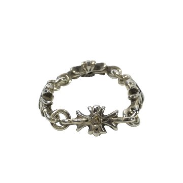 CHROME HEARTS クロムハーツ リング タイニーE CHプラスリング ダイヤ TNY E CH PLS RING TINY PLUS DIA CRS 指輪 4リンク 12.5号の画像