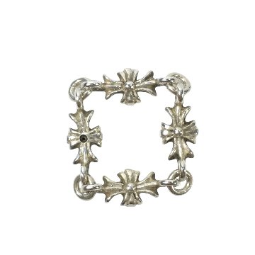 CHROME HEARTS クロムハーツ リング タイニーE CHプラスリング ダイヤ TNY E CH PLS RING TINY PLUS DIA CRS 指輪 4リンク 12.5号の画像