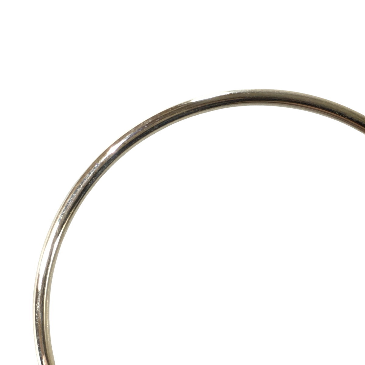 未使用品 CHROME HEARTS クロムハーツ ピアス CHプラス フープ イヤリング HOOP CH PLS CRS PLUS CROSS シルバー K18 の画像