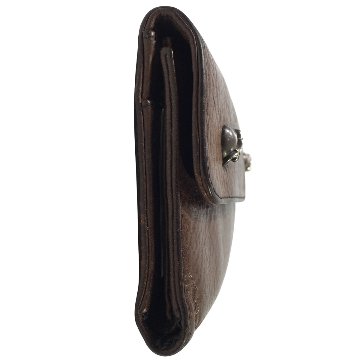 CHROME HEARTS クロムハーツ ウェーブウォレット 原本付 レザーウォレット ハートボタン 長財布 WALLET WAVE HEART HRT BLL 茶 　の画像
