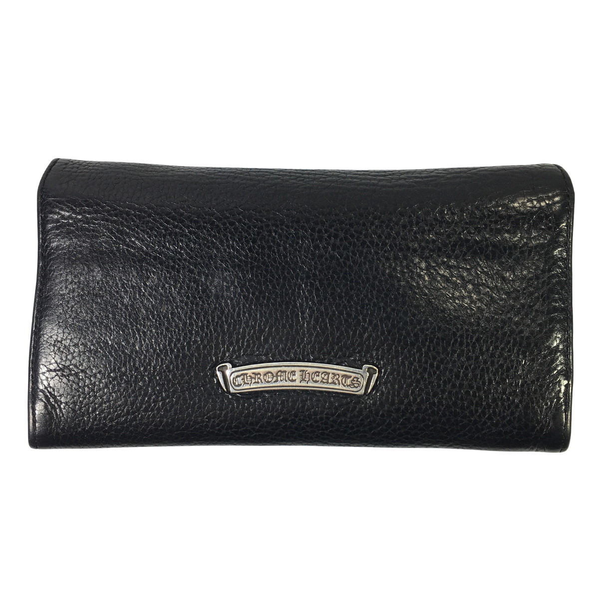 CHROME HEARTS クロムハーツ JUDY ジュディ ウォレット クロスボタン シルバー レザー ロング 長財布 原本付属 の画像