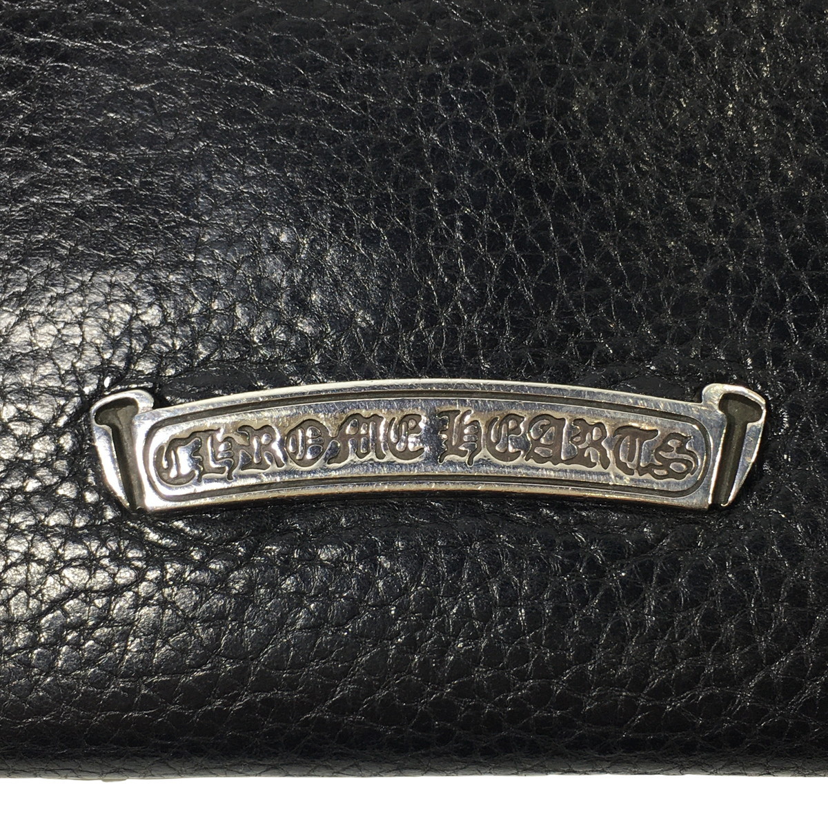 CHROME HEARTS クロムハーツ JUDY ジュディ ウォレット クロスボタン シルバー レザー ロング 長財布 原本付属 の画像