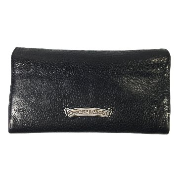 CHROME HEARTS クロムハーツ JUDY ジュディ ウォレット クロスボタン シルバー レザー ロング 長財布 原本付属 の画像