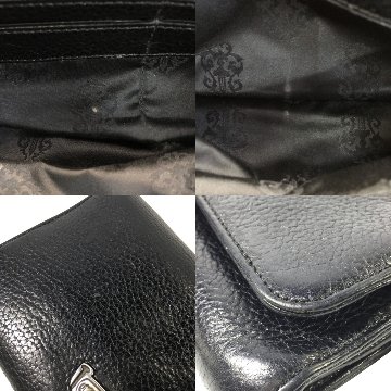 CHROME HEARTS クロムハーツ JUDY ジュディ ウォレット クロスボタン シルバー レザー ロング 長財布 原本付属 の画像