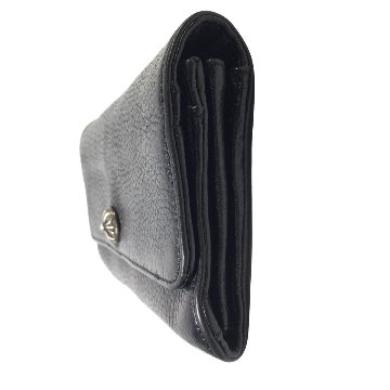 CHROME HEARTS クロムハーツ JUDY ジュディ ウォレット クロスボタン シルバー レザー ロング 長財布 原本付属 の画像