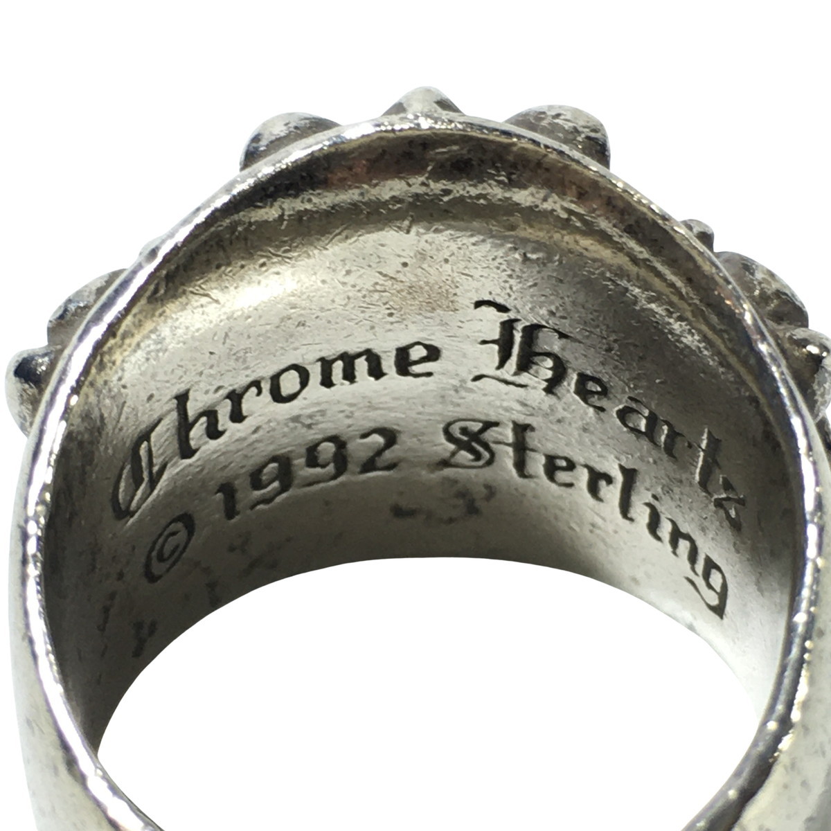 CHROME HEARTS クロムハーツ リング キーパーリング シルバー KEEPER RING 指輪 19号の画像