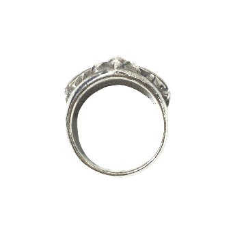 CHROME HEARTS クロムハーツ リング キーパーリング シルバー KEEPER RING 指輪 19号の画像