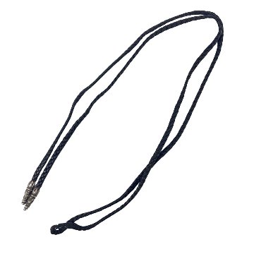 CHROME HEARTS クロムハーツ ネックレス レザーブレイド タイニー スクロールチップ LEATHER BRAID SCROLL 96cmの画像