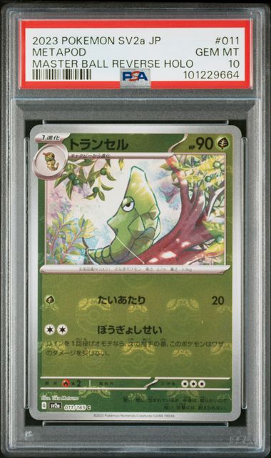 【PSA10】トランセル C:マスターボールミラー 011/165の画像