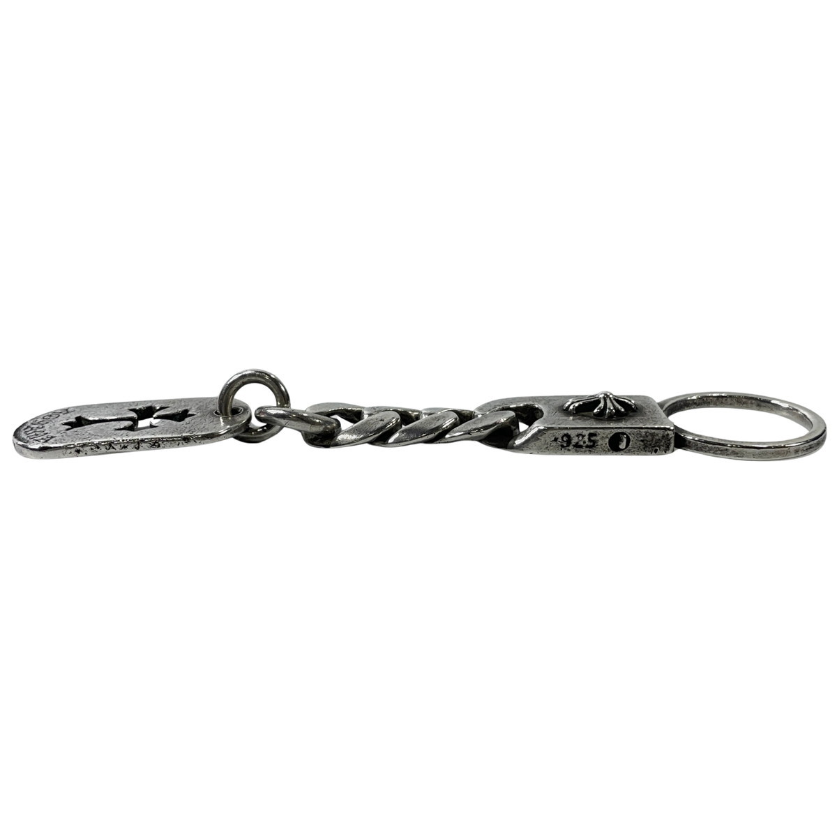 CHROME HEARTS クロムハーツ 青山限定 カットアウトクロス ドッグタグ キーリング チェーン キーホルダー の画像
