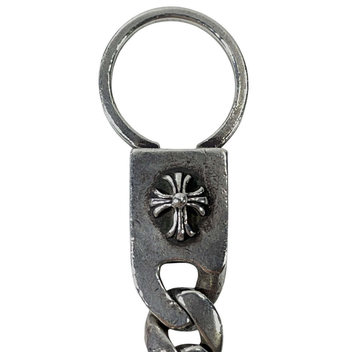 CHROME HEARTS クロムハーツ 青山限定 カットアウトクロス ドッグタグ キーリング チェーン キーホルダー の画像