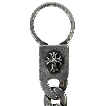 CHROME HEARTS クロムハーツ 青山限定 カットアウトクロス ドッグタグ キーリング チェーン キーホルダー の画像