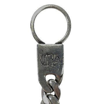 CHROME HEARTS クロムハーツ 青山限定 カットアウトクロス ドッグタグ キーリング チェーン キーホルダー の画像