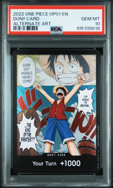 【PSA10】ドン!!カード：モンキー・Ｄ・ルフィ 【英語版】の画像