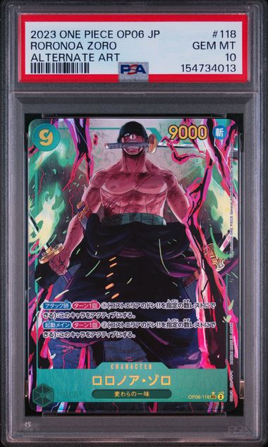 【PSA10】ロロノア・ゾロ SEC-P [OP06-118]の画像
