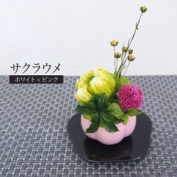 プリザーブドフラワー 仏花 サクラウメの画像