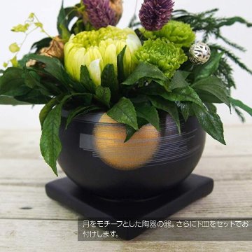 プリザーブドフラワー 仏花 月影の画像