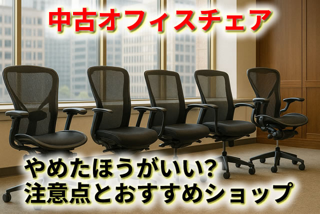 中古オフィスチェアで失敗しないために