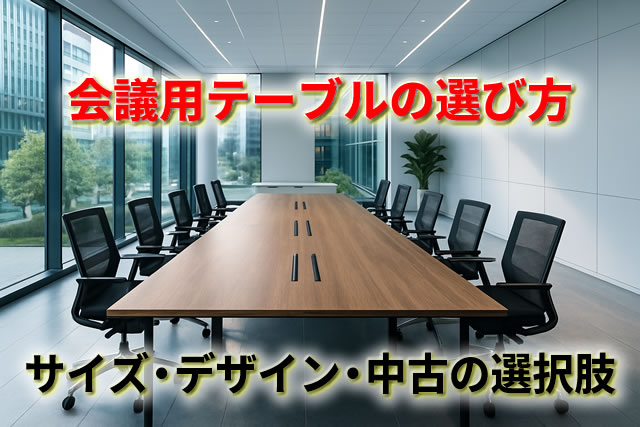 会議用テーブルの選び方とおすすめ｜サイズ・おしゃれ・折りたたみ・中古会議机も比較